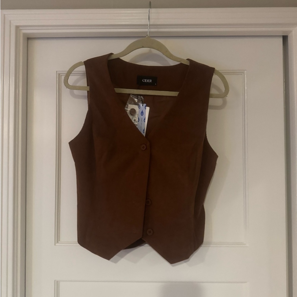 Cider Corduroy Brown Vest